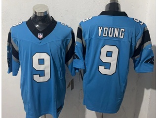 Carolina Panthers #9 Bryce Young Limited Jersey Blue 