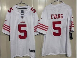 San Francisco 49ers #5 Mike Evans Vapor Limited Jersey White
