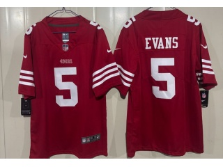 San Francisco 49ers #5 Mike Evans Vapor Limited Jersey Red
