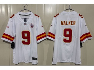 Kansas City Chiefs #9 Kenneth Walker Vapor Limited Jersey White