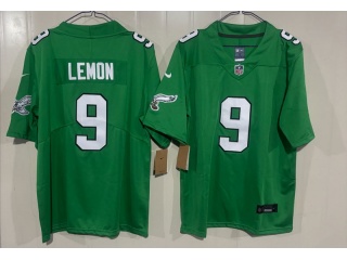 Philadelphia Eagles #9 Makai Lemon Throwback Limited Jersey Kelly Green