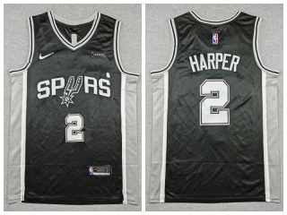 San Antonio Spurs #2 Dylan Harper Jersey Black