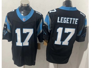 Carolina Panthers #17 Xavier Legette Limited Jersey Black