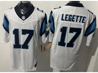 Carolina Panthers #17 Xavier Legette Limited Jersey White