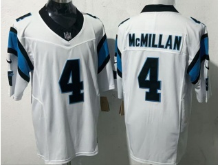 Carolina Panthers #4 Tetairoa McMillan Limited Jersey White