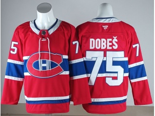 Fanatics Montreal Canadiens #75 Jakub Dobeš Jersey Red