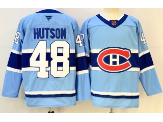 Fanatics Montreal Canadiens #48 Lane Hutson Jersey Light Blue