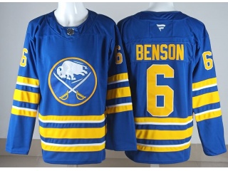 Fanatics Buffalo Sabres #6 Zach Benson Jersey Blue