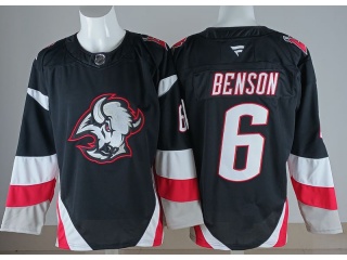 Fanatics Buffalo Sabres #6 Zach Benson 2023 Reverse Jersey Black