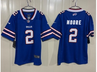 Buffalo Bills #2 D.J. Moore Vapor Limited Jersey Blue