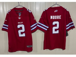 Buffalo Bills #2 D.J. Moore Vapor Limited Jersey Red