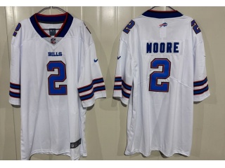 Buffalo Bills #2 D.J. Moore Vapor Limited Jersey White