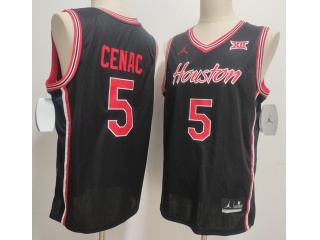 Houston Cougars #5 Chris Cenac Jr. Jersey Black
