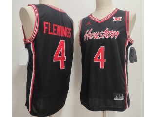 Houston Cougars #4 Kingston Flemings Jersey Black