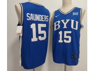 BYU Cougars #15 Richie Saunders Jersey Blue