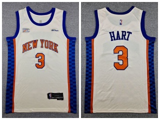 New York Knicks #3 Josh Hart 2025-26 City Jersey Cream