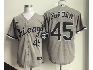 Chicago White Sox #45 Michael Jordan Jersey Gray