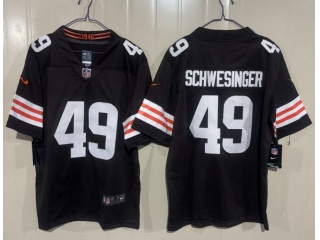 Cleveland Browns #49 Carson Schwesinger Limited Jersey Brown