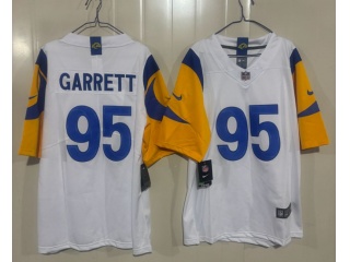 Los Angeles #95 Rams Myles Garrett Limited Jersey White