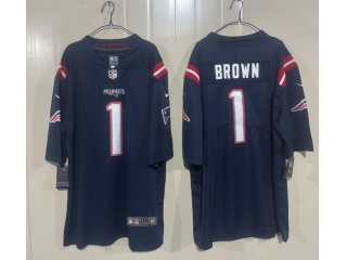 New England Patriots #1 A.J. Brown Limited Jersey Navy