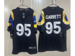 Los Angeles Rams #95 Myles Garrett Rivalry Limited Jersey Black