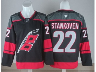 Fanatics Carolina Hurricanes #22 Logan Stankoven Jersey Black