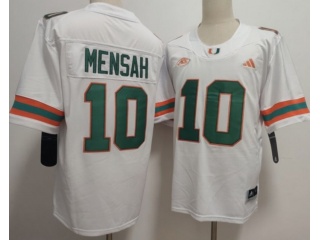 Miami Hurricanes #10 Darian Mensah F.U.S.E Limited Jersey White