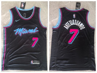 Miami Heat #7 Giannis Antetokounmpo City Jersey Black