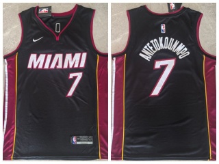 Miami Heat #7 Giannis Antetokounmpo Jersey Black