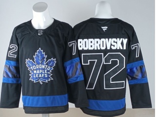 Fanatics Toronto Maple Leafs #72 Sergei Bobrovsky Jersey Black 3rd