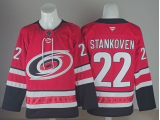 Fanatics Carolina Hurricanes #22 Logan Stankoven Jersey Red