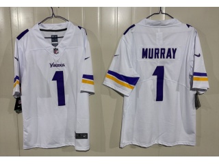 Minnesota Vikings #1 Kyler Murray Vapor Limited Jersey White