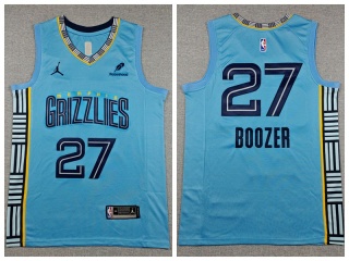 Memphis Grizzlies #27 Cameron Boozer Jersey Light Blue