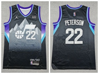 Utah Jazz #22 Darryn Peterson Jersey Black