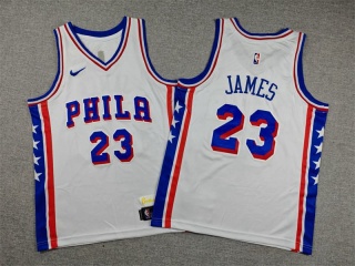 Youth Philadelphia 76ers #23 LeBron James Jersey White