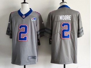 Buffalo Bills #2 D.J. Moore Nickel City Vapor Limited Jersey Gray