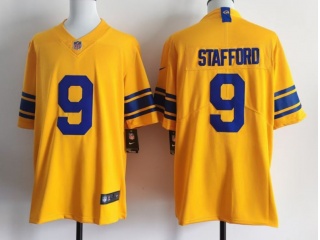 Los Angeles Rams #9 Matthew Stafford Classic Sol Limited Jersey Yellow