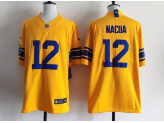 Los Angeles Rams #12 Puka Nacua Classic Sol Limited Jersey Yellow