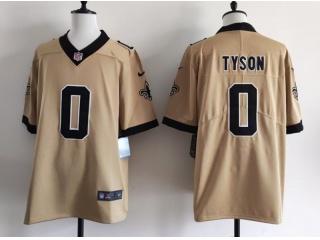 New Orleans Saints #0 Jordyn Tyson Inverted Limited Jersey Gold
