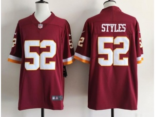 Washington Commanders #52 Sonny Styles 2026 Limited Jersey Red