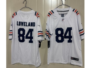 Chicago Bears #84 Colston Loveland 100th Limited Jersey White