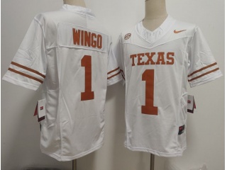 Texas Longhorns #1 Ryan Wingo F.U.S.E Limited Jersey White