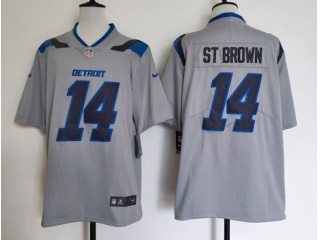 Detroit Lions #14 Amon-Ra St. Brown Rivalry Limited Jersey Gray