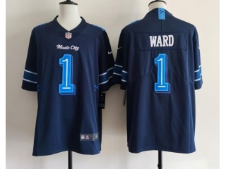 Tennessee Titans #1 Cam Ward Rivalry Limited Jersey Navy