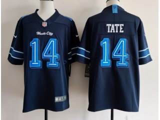 Tennessee Titans #14 Carnell Tate Rivalry Limited Jersey Navy