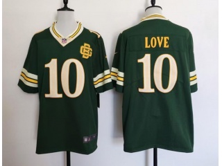 Green Bay Packers #10 Jordan Love Rivalry Limited Jersey Green