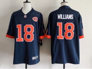 Chicago Bears #18 Caleb Williams Rivalry Limited Jersey Navy