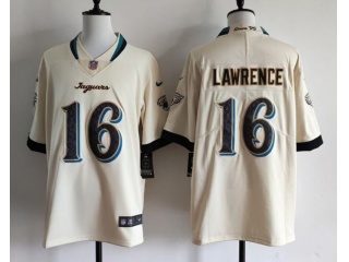 Jacksonville Jaguars #16 Trevor Lawrence Rivalry Limited Jersey Cream
