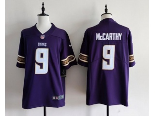 Minnesota Vikings #9 J.J. McCarthy Rivalry Limited Jersey Purple