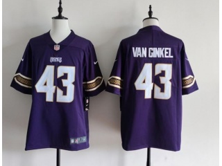 Minnesota Vikings #43 Andrew Van Ginkel Rivalry Limited Jersey Purple